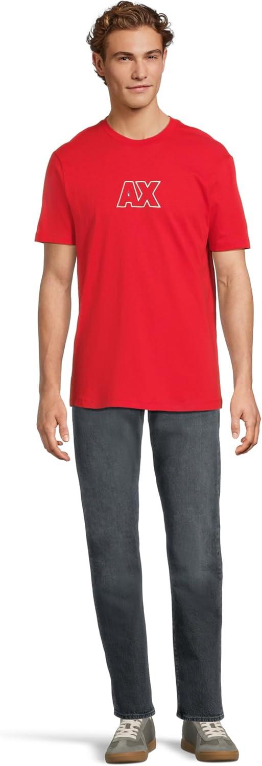 image:imageArmani Exchange Mens Heavy Cotton Jersey TShirtHaute Red