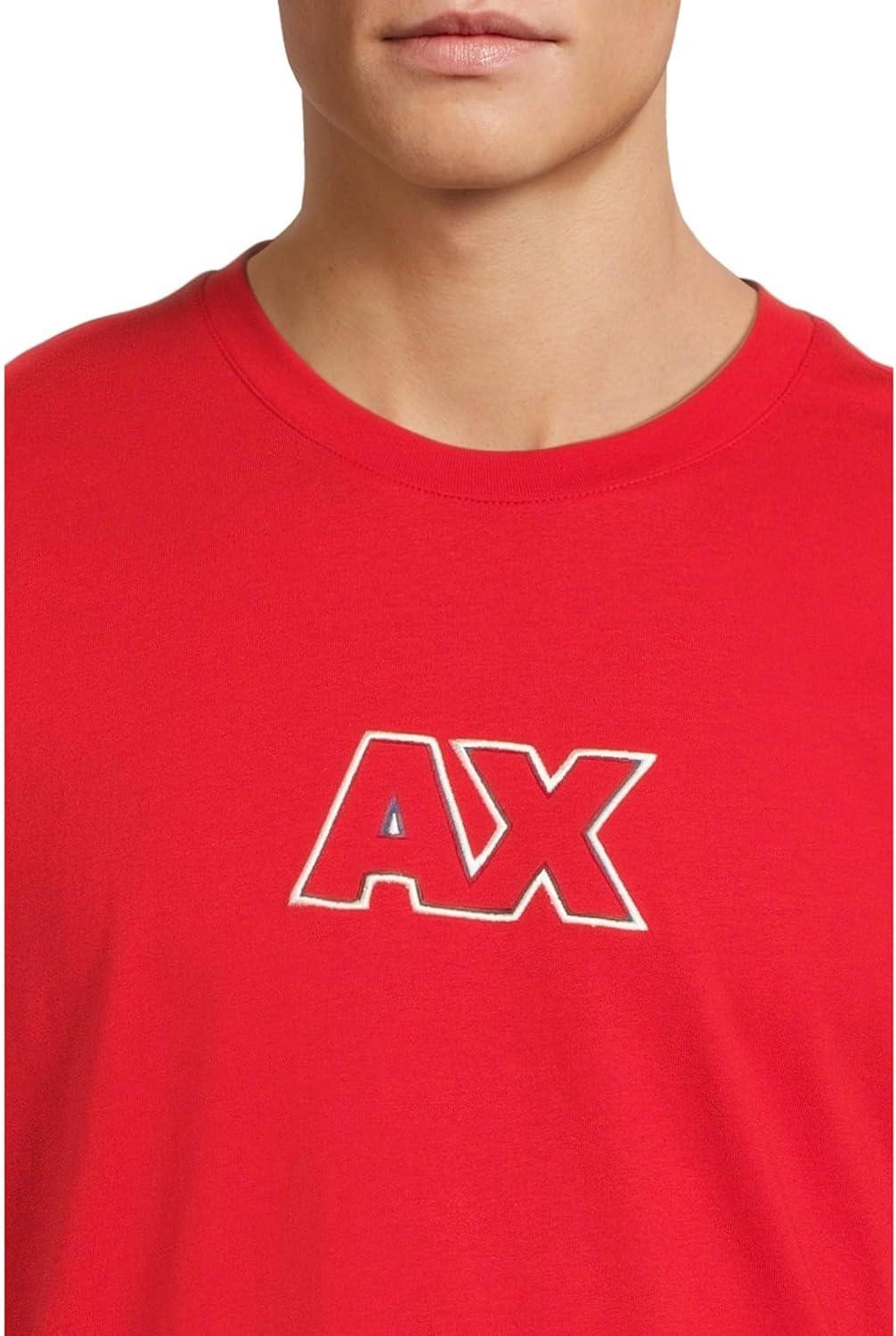 image:imageArmani Exchange Mens Heavy Cotton Jersey TShirtHaute Red