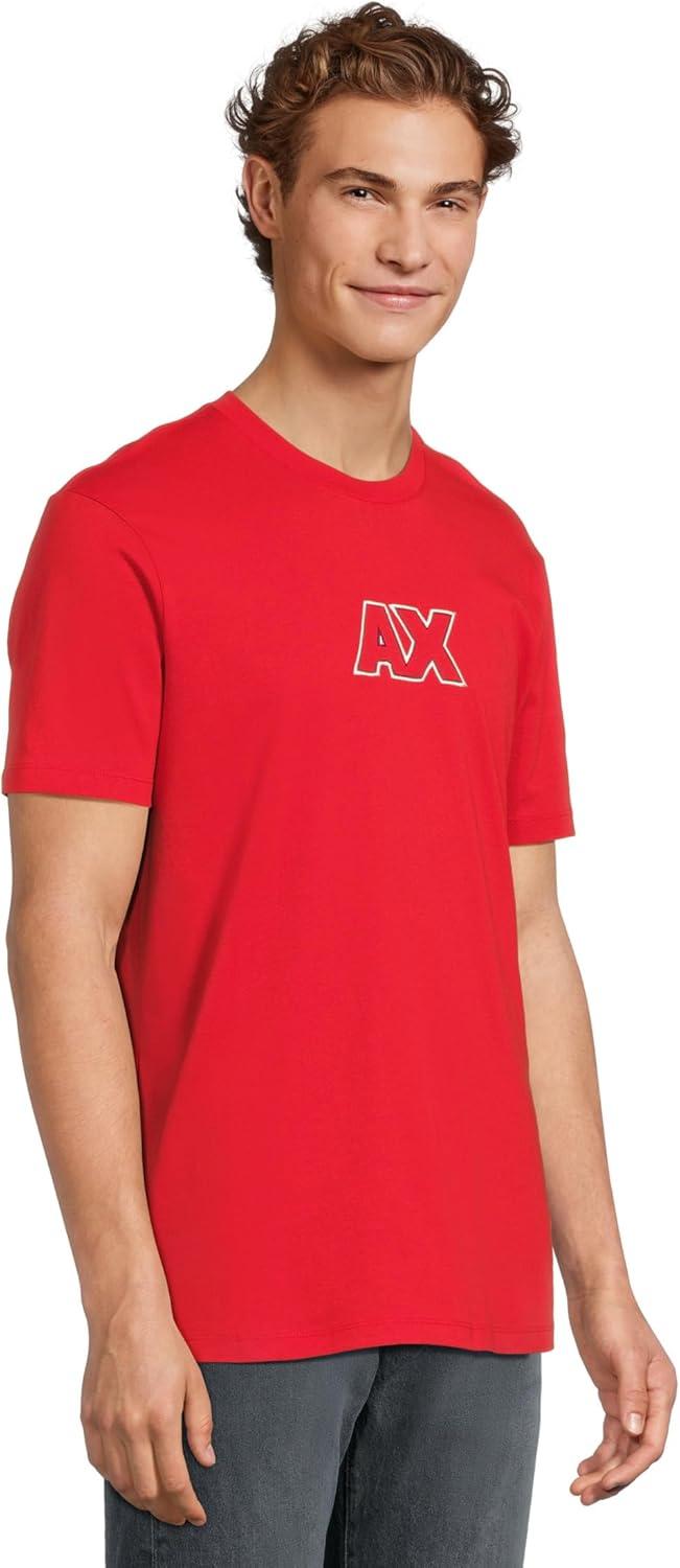 image:imageArmani Exchange Mens Heavy Cotton Jersey TShirtHaute Red