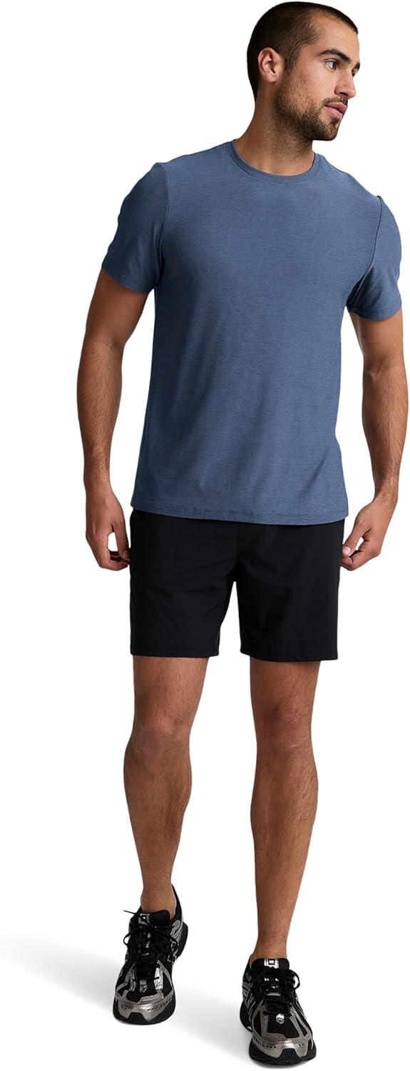 image:imageBeyond Yoga Mens Always Beyond Crew Tee 20Ocean Indigo Heather