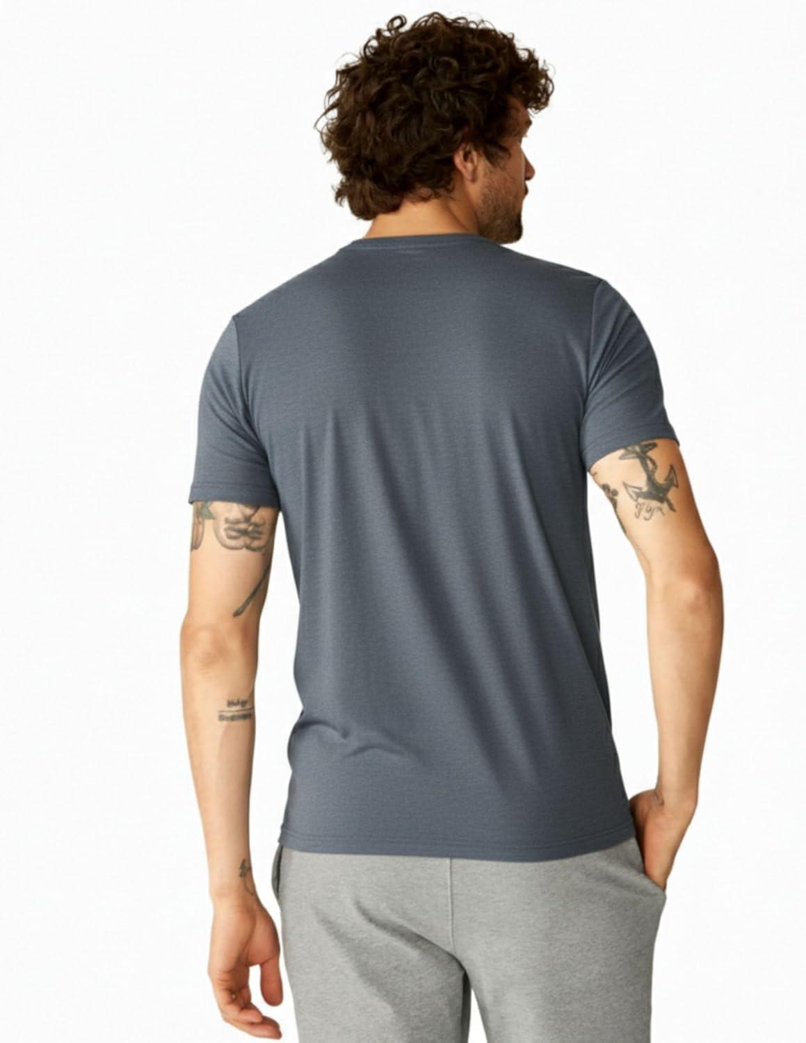 image:imageBeyond Yoga Mens Always Beyond Crew Tee 20Storm Heather