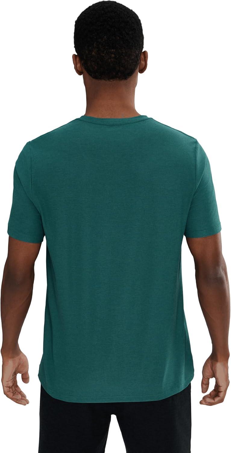 image:imageBeyond Yoga Mens Always Beyond Crew Tee 20Teal Sea Heather
