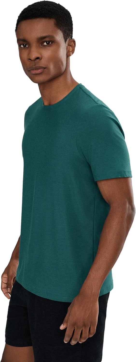 image:imageBeyond Yoga Mens Always Beyond Crew Tee 20Teal Sea Heather