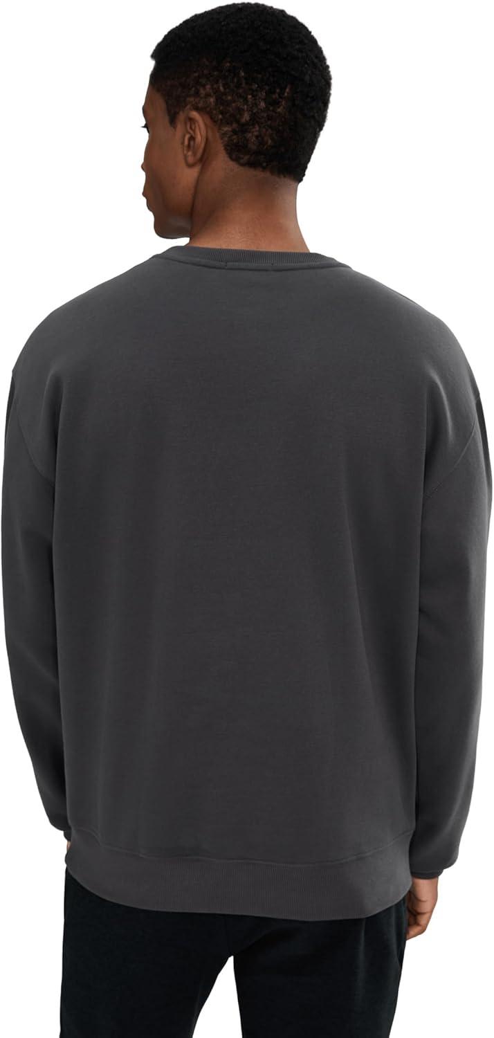 image:imageBeyond Yoga Mens LUXEFLEECE CREWNECK PULLOVERBlack Ash