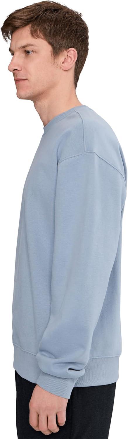image:imageBeyond Yoga Mens LUXEFLEECE CREWNECK PULLOVERDusty Blue