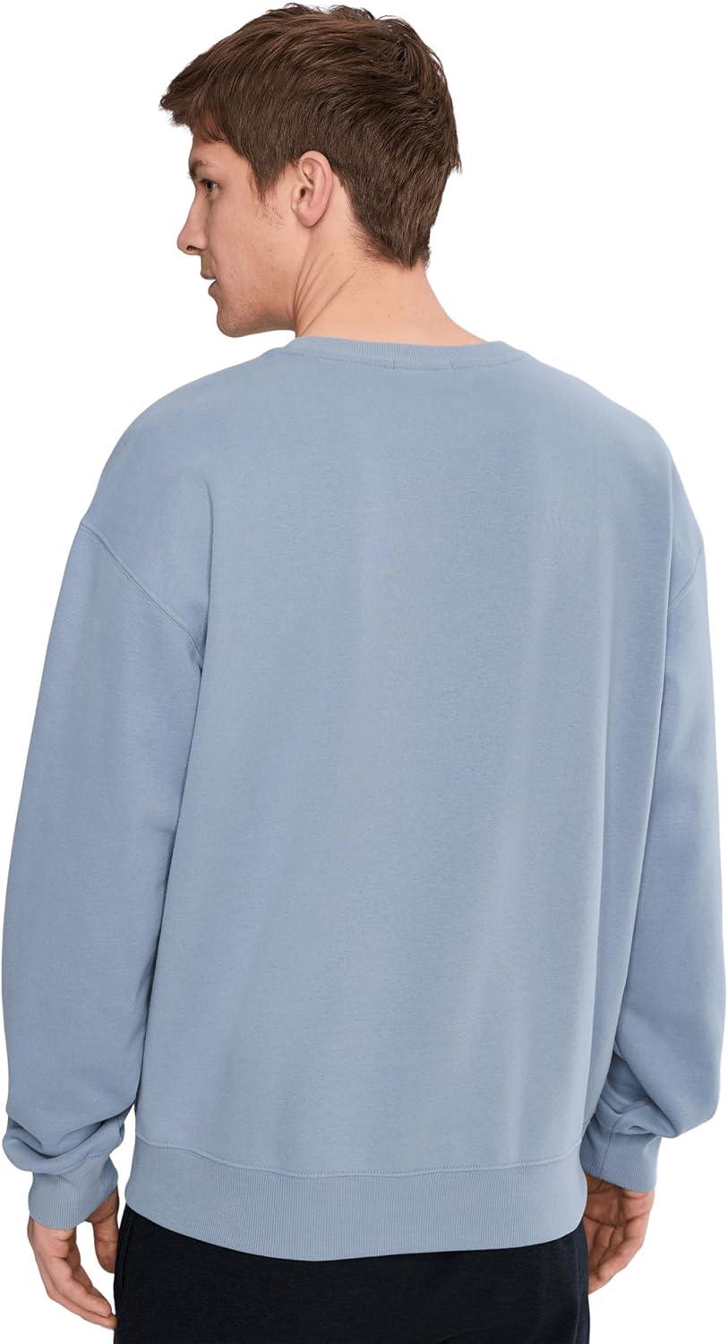 image:imageBeyond Yoga Mens LUXEFLEECE CREWNECK PULLOVERDusty Blue
