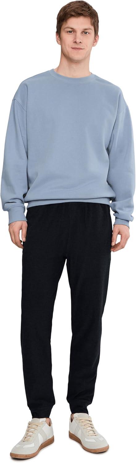 image:imageBeyond Yoga Mens LUXEFLEECE CREWNECK PULLOVERDusty Blue