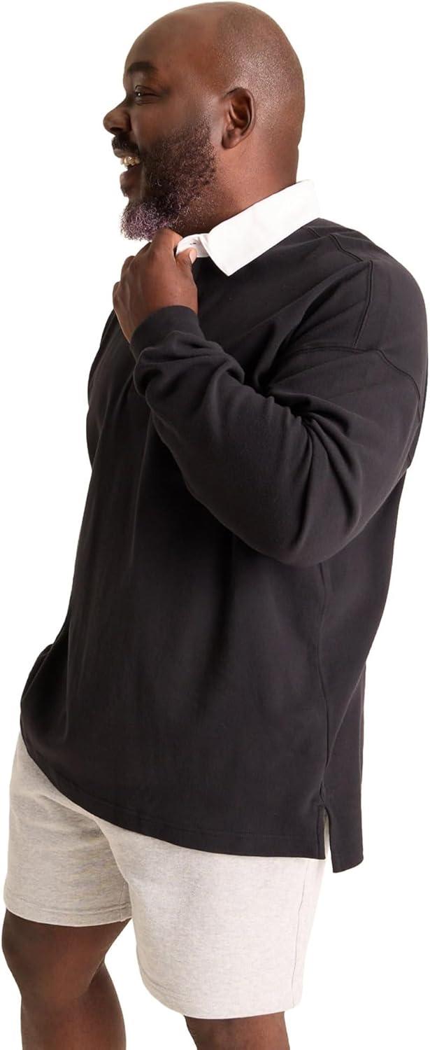 image:imageChubbies Mens Black Rugby ShirtBlack Solid