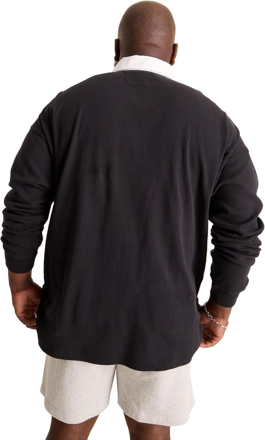 image:imageChubbies Mens Black Rugby ShirtBlack Solid