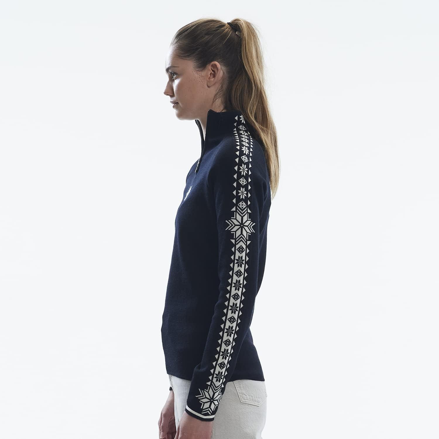 image:imageDale of Norway 140th Anniversary Mens Sweater 100 Lightweight Wool Ski Sweater Mens Sweaters and PulloversBlack Offwhite