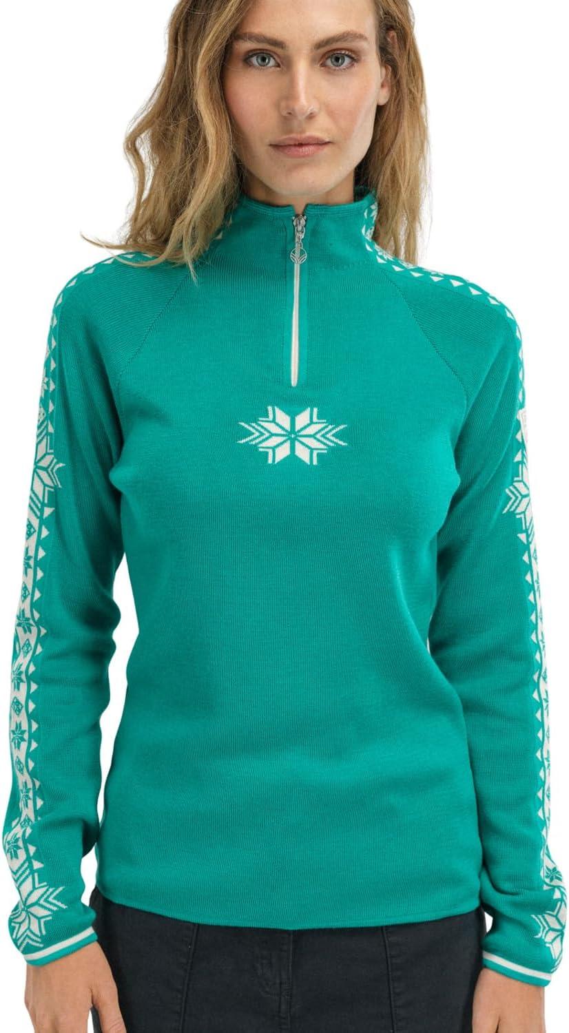 image:imageDale of Norway 140th Anniversary Mens Sweater 100 Lightweight Wool Ski Sweater Mens Sweaters and PulloversPeacock Offwhite