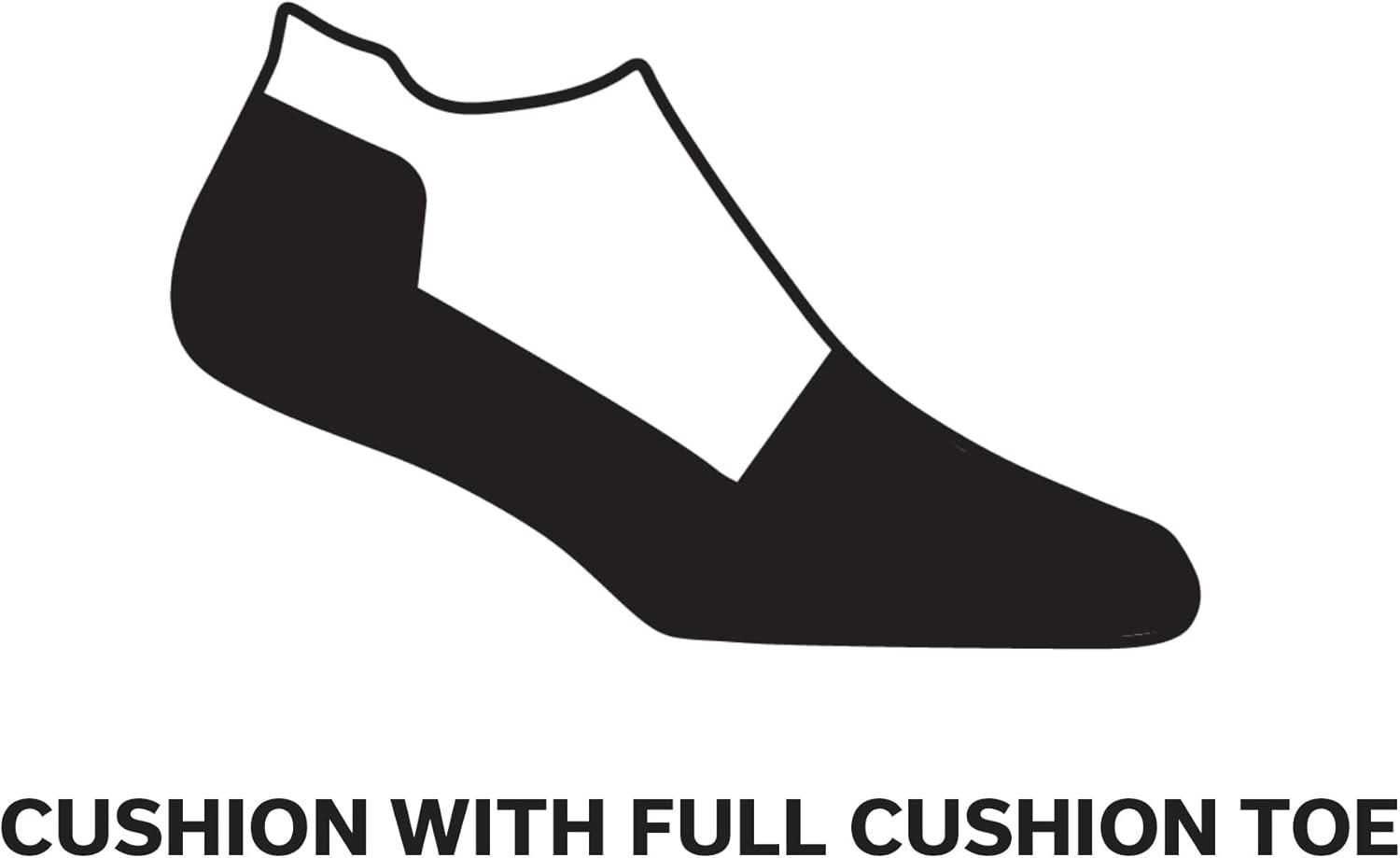 image:imageDarn Tough Vermont Steely No Show Tab Lightweight Mens Socks Full Cushion Toe Box Running Socks for Men Style 2211Cement White