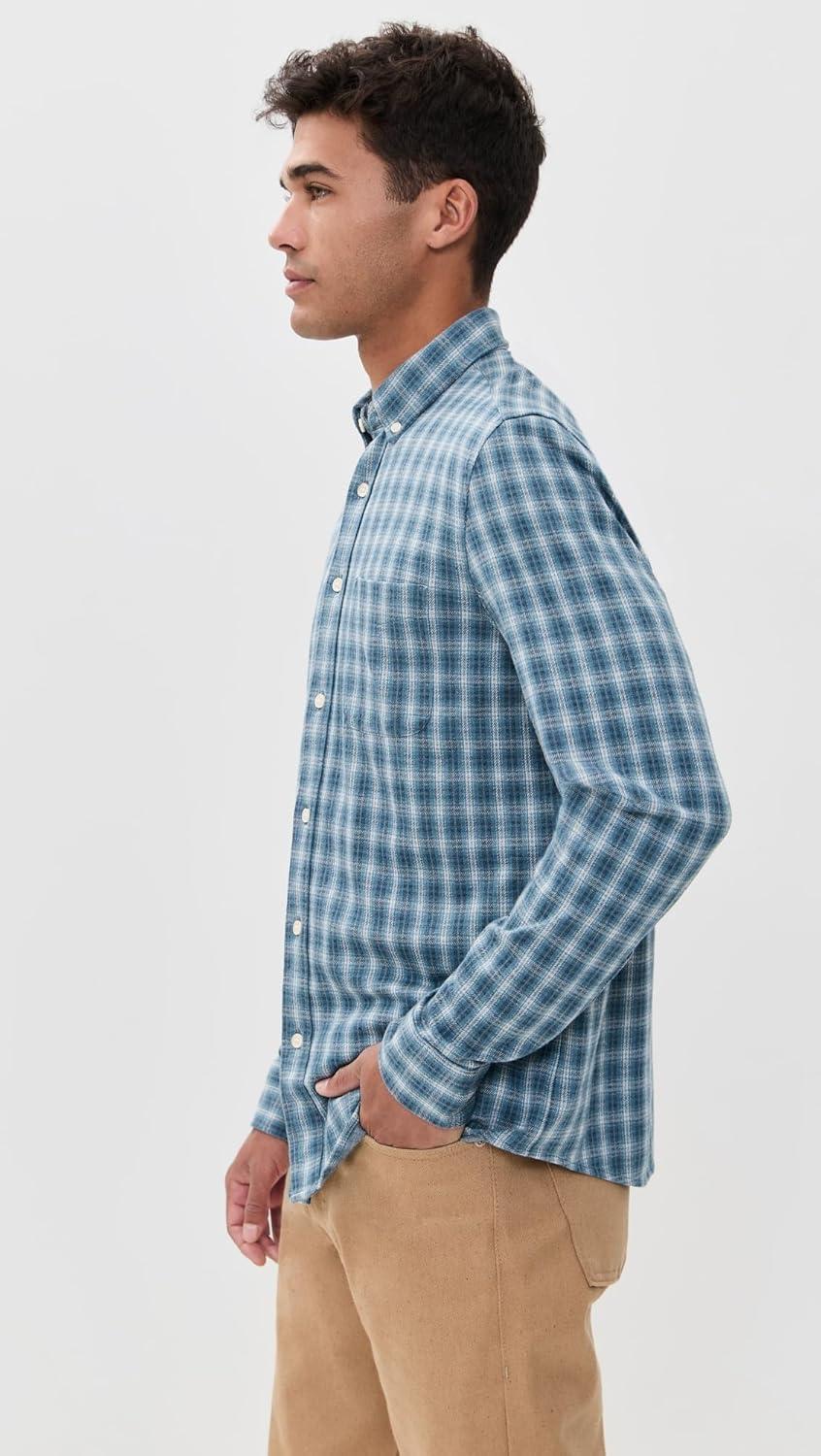 image:imageFaherty Mens Coastline Knit ShirtAzure Night Plaid