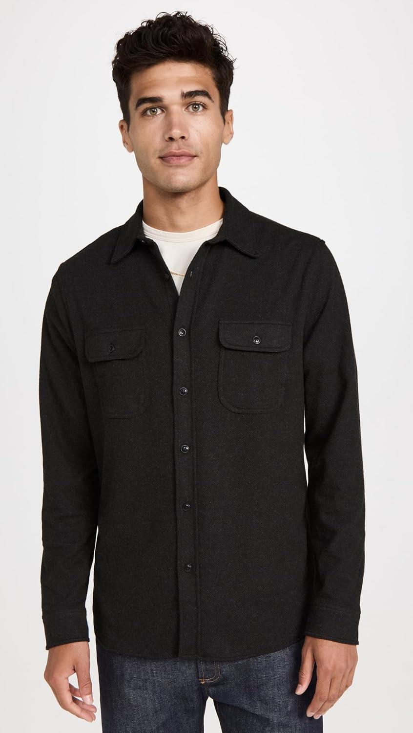 image:imageFaherty Mens Legend Sweater ShirtHeathered Black Twill