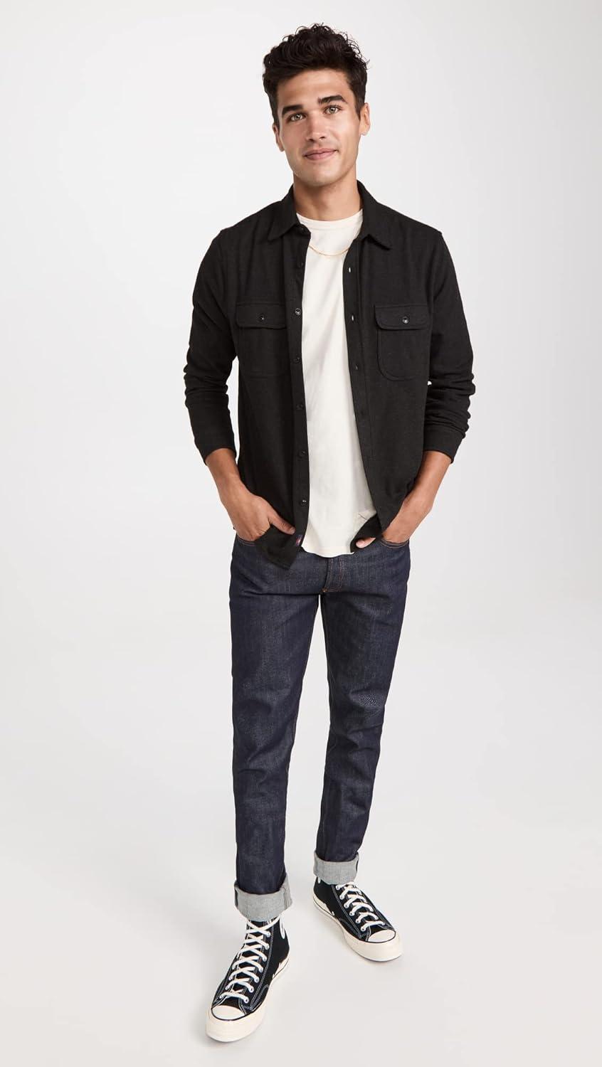image:imageFaherty Mens Legend Sweater ShirtHeathered Black Twill