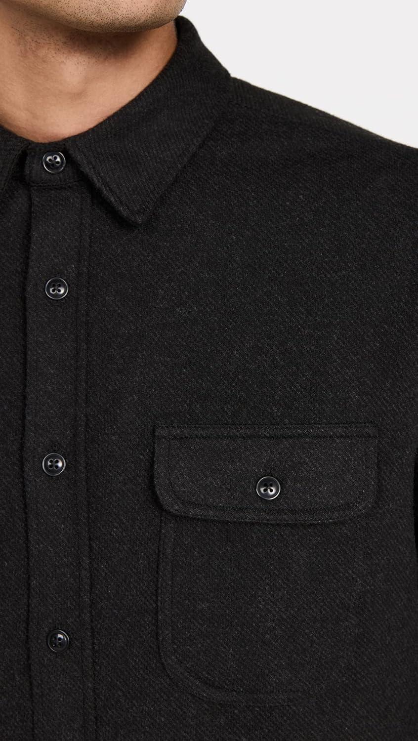 image:imageFaherty Mens Legend Sweater ShirtHeathered Black Twill