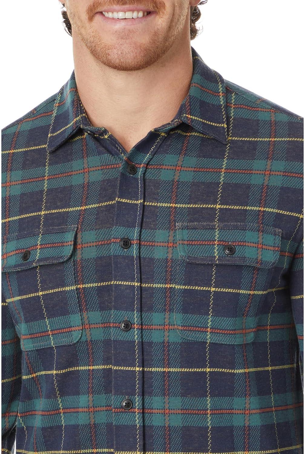 image:imageFaherty Mens Legend Sweater ShirtMossy Elm Plaid