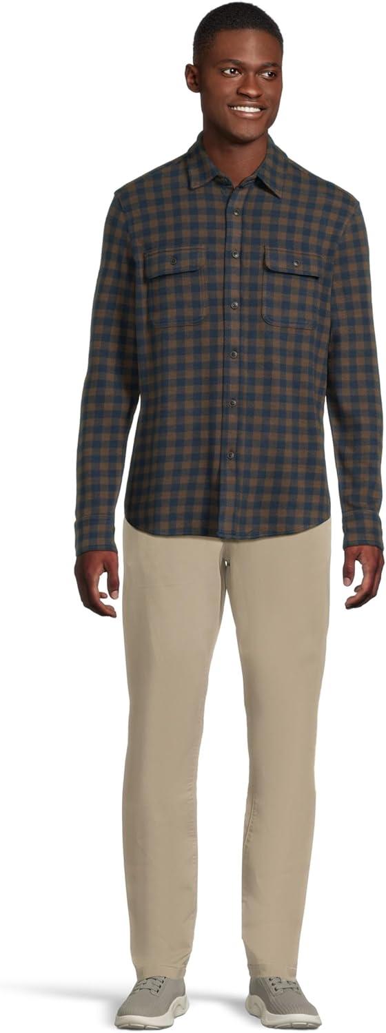 image:imageFaherty Mens Legend Sweater ShirtNavy Woodland Check