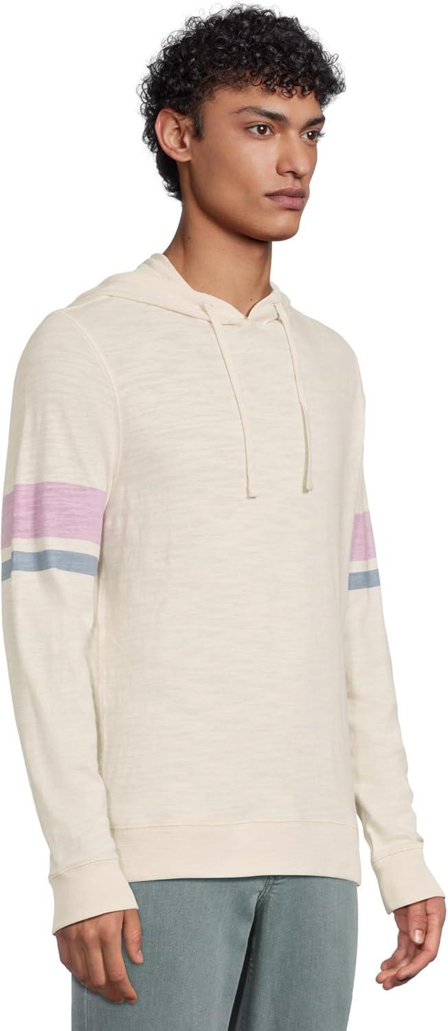 image:imageFaherty Mens Sunwashed Slub HoodieCream Dume Stripe