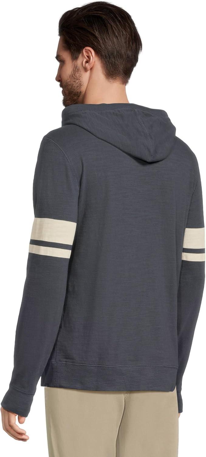 image:imageFaherty Mens Sunwashed Slub HoodieNavy Dume Stripe