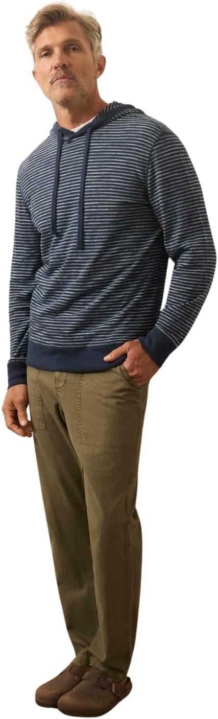 image:imageFaherty Mens Sunwashed Slub HoodieNavy Stream Stripe