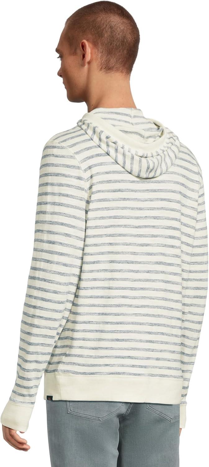 image:imageFaherty Mens Sunwashed Slub HoodiePearl Ocean Stripe