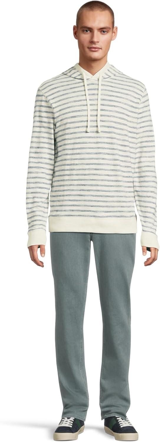 image:imageFaherty Mens Sunwashed Slub HoodiePearl Ocean Stripe