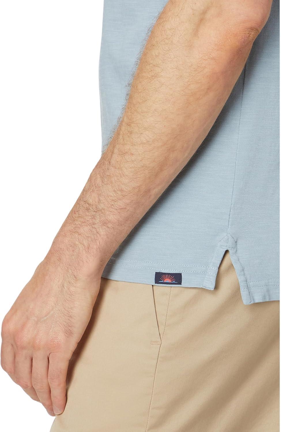 image:imageFaherty Mens Sunwashed TShirt PoloBlue Breeze
