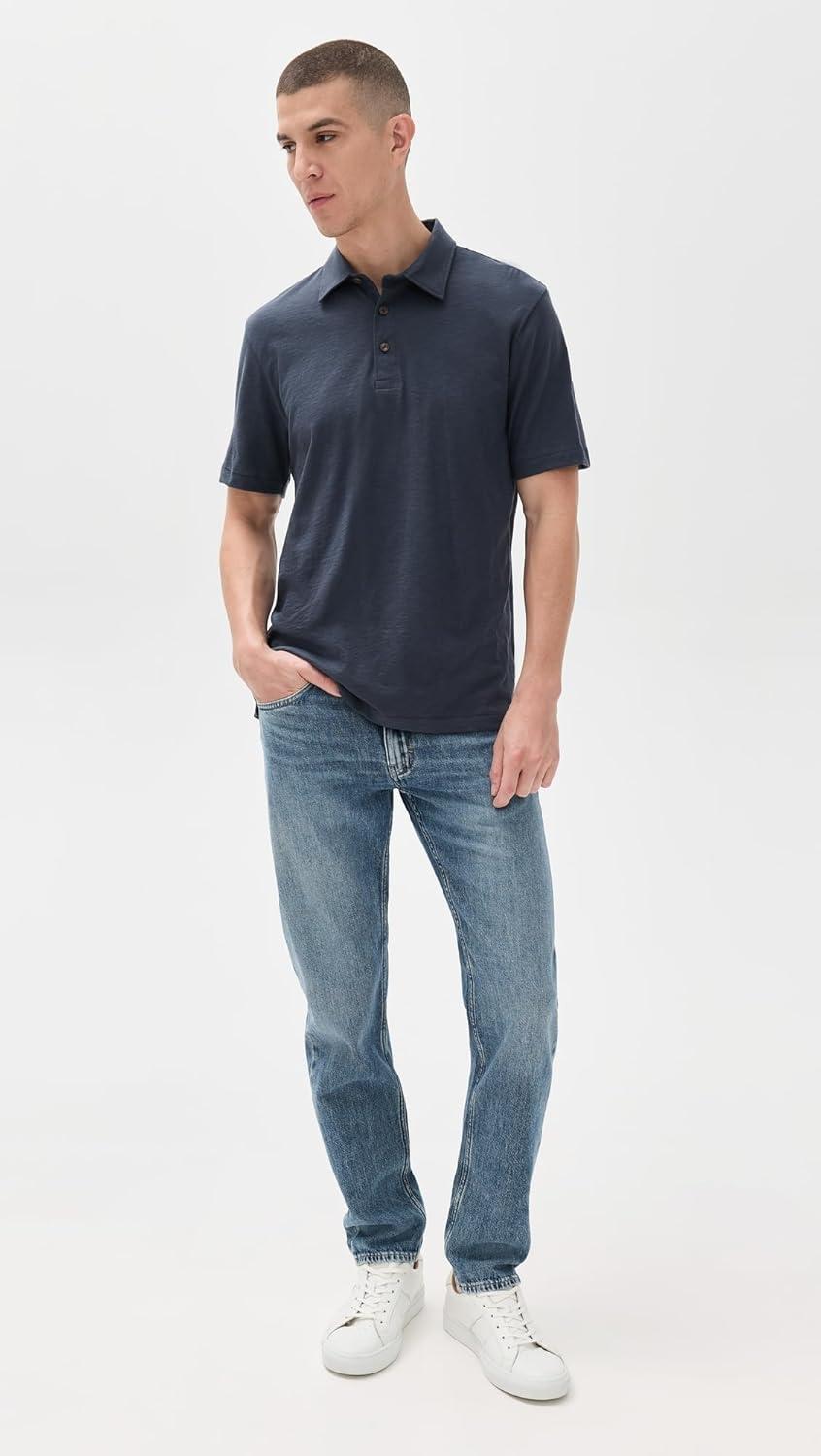 image:imageFaherty Mens Sunwashed TShirt PoloDune Navy