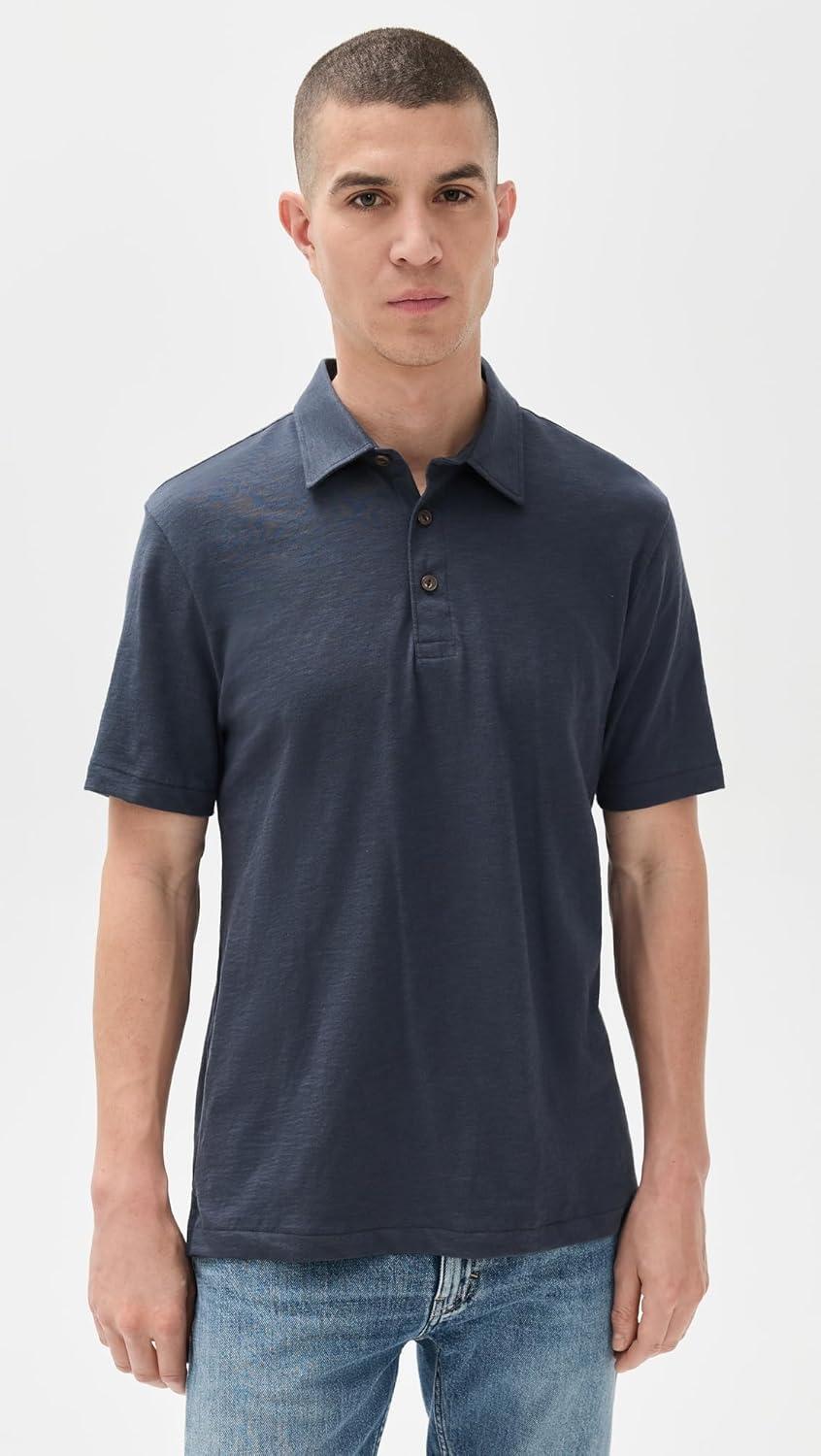image:imageFaherty Mens Sunwashed TShirt PoloDune Navy