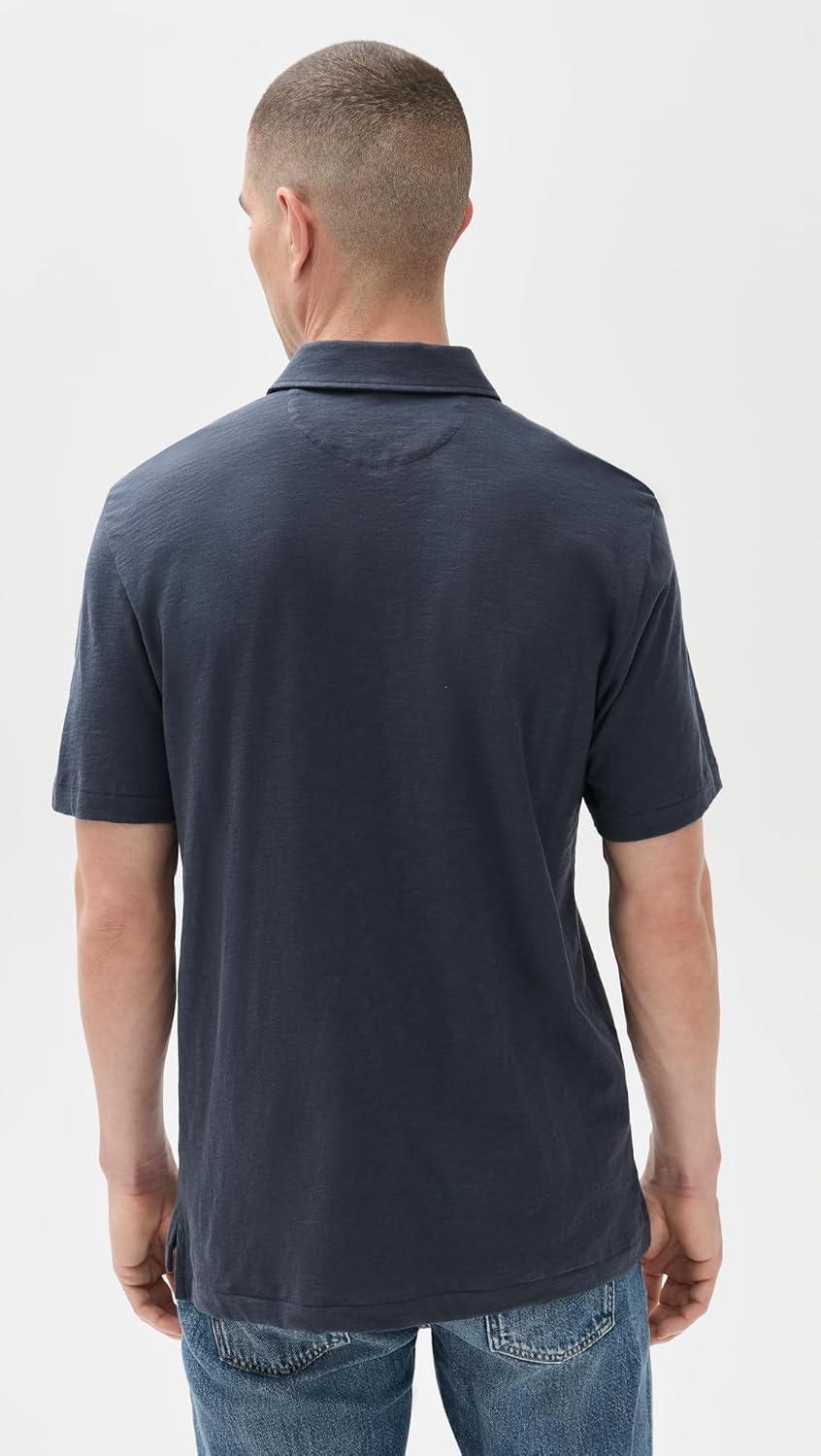 image:imageFaherty Mens Sunwashed TShirt PoloDune Navy