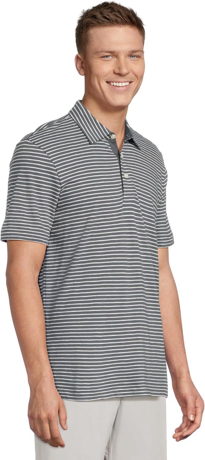 image:imageFaherty Mens Sunwashed TShirt PoloOcean Stone Stripe