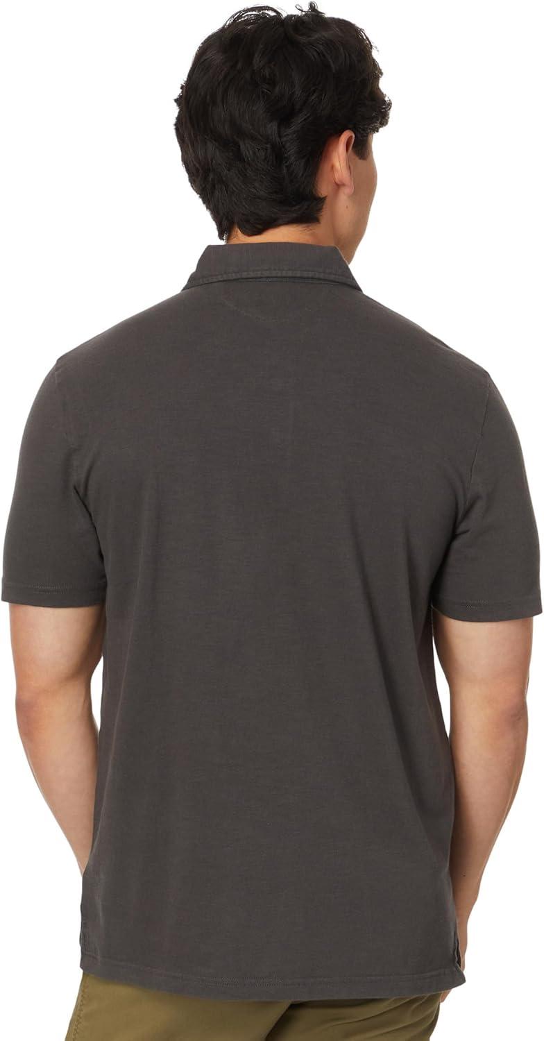 image:imageFaherty Mens Sunwashed TShirt PoloWashed Black