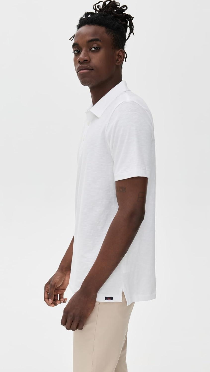 image:imageFaherty Mens Sunwashed TShirt PoloWhite