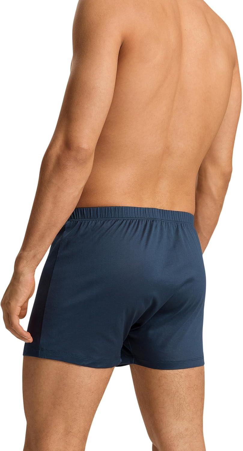 image:imageHANRO mens Cotton Sporty Knit BoxerBoxer ShortsMidnight Sky