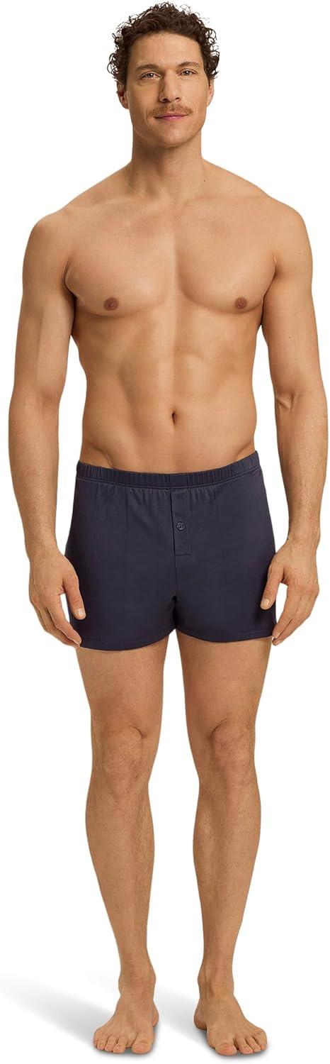 image:imageHANRO mens Cotton Sporty Knit BoxerBoxer ShortsOmbre Blue