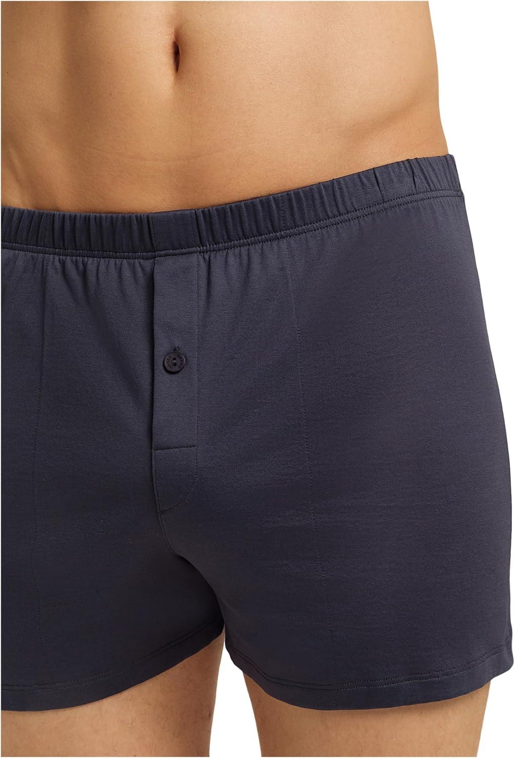 image:imageHANRO mens Cotton Sporty Knit BoxerBoxer ShortsOmbre Blue