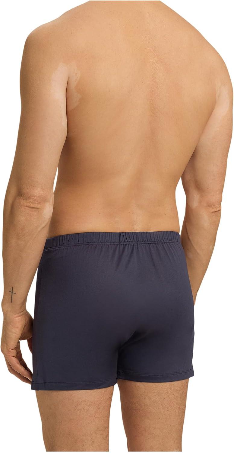 image:imageHANRO mens Cotton Sporty Knit BoxerBoxer ShortsOmbre Blue