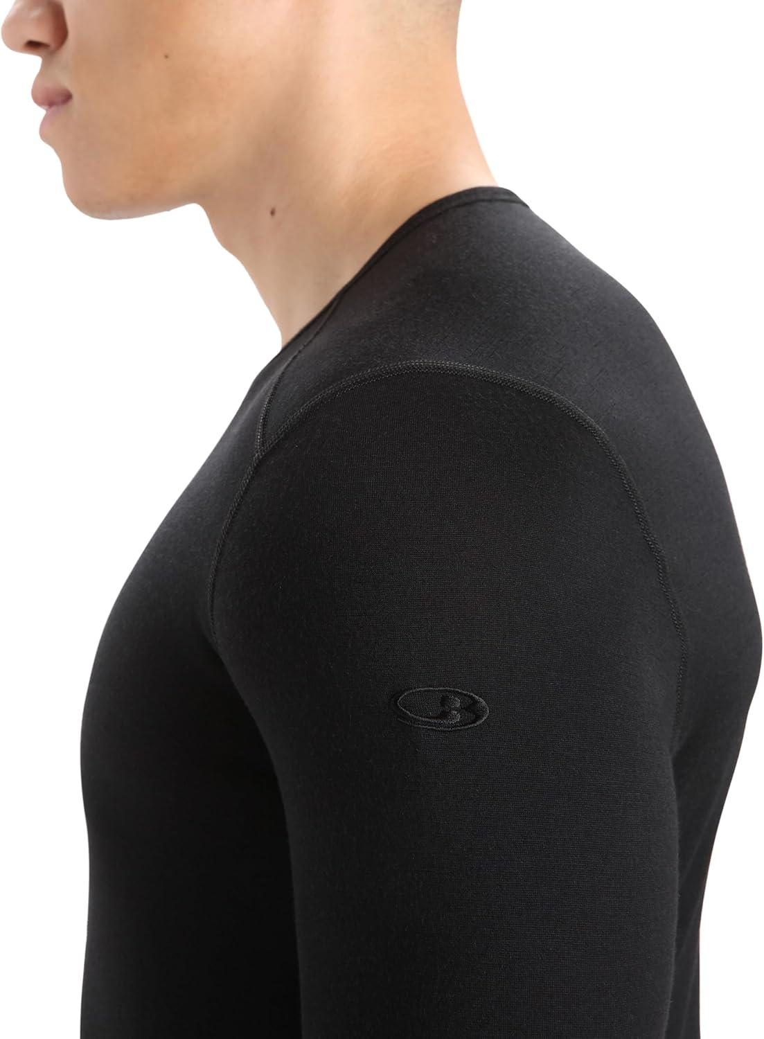 image:imageIcebreaker Merino Mens 200 Oasis Long Sleeve Crew ShirtBlack