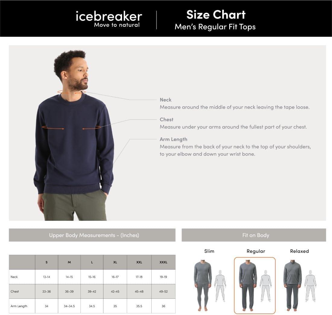 image:imageIcebreaker Merino Mens 200 Oasis Long Sleeve Crew ShirtGritstone Hthr