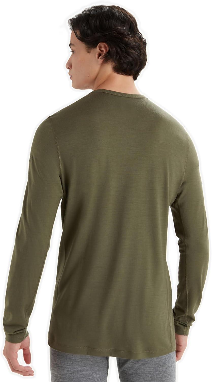 image:imageIcebreaker Merino Mens 200 Oasis Long Sleeve Crew ShirtLoden