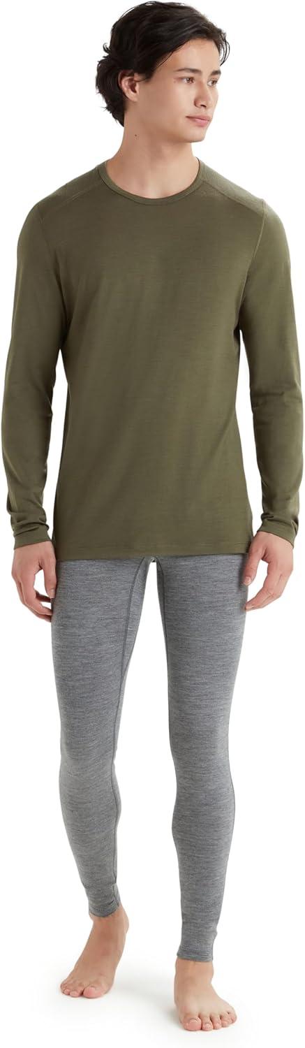 image:imageIcebreaker Merino Mens 200 Oasis Long Sleeve Crew ShirtLoden