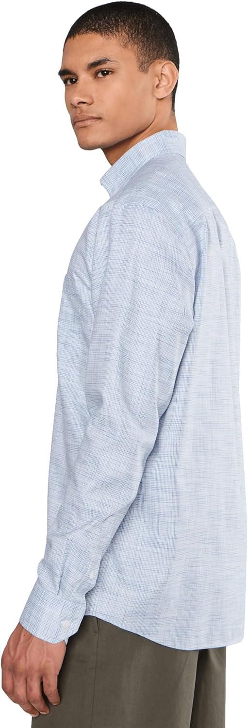 image:imageJohnston amp Murphy Mens Ovation NonIron Dress ShirtGreenBlue Cross Hatch