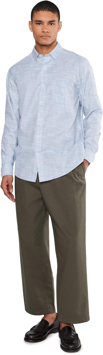 image:imageJohnston amp Murphy Mens Ovation NonIron Dress ShirtGreenBlue Cross Hatch