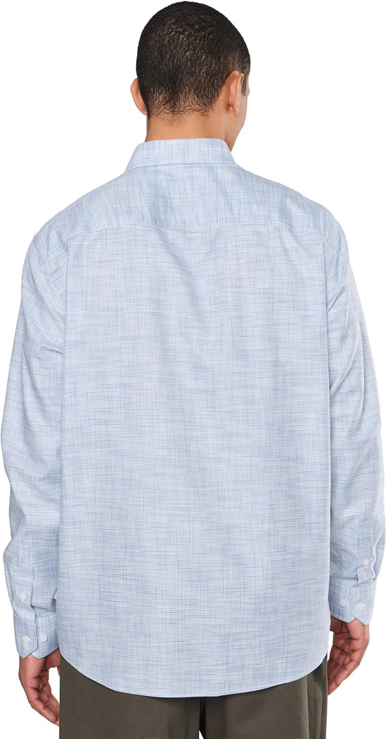 image:imageJohnston amp Murphy Mens Ovation NonIron Dress ShirtGreenBlue Cross Hatch