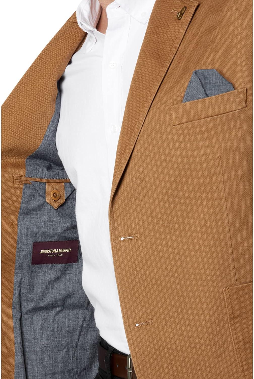 image:imageJohnston amp Murphy Washed Cotton BlazerBrown