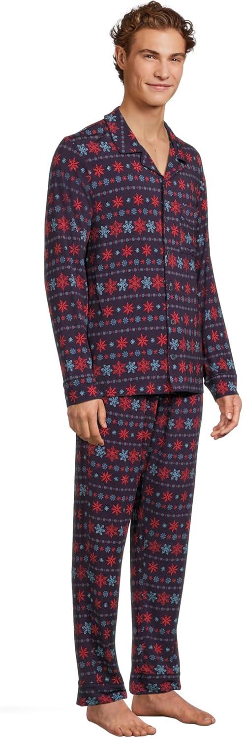 image:imageMeUndies mens Long Sleeve Modal Pj SetFair Isle Flurry
