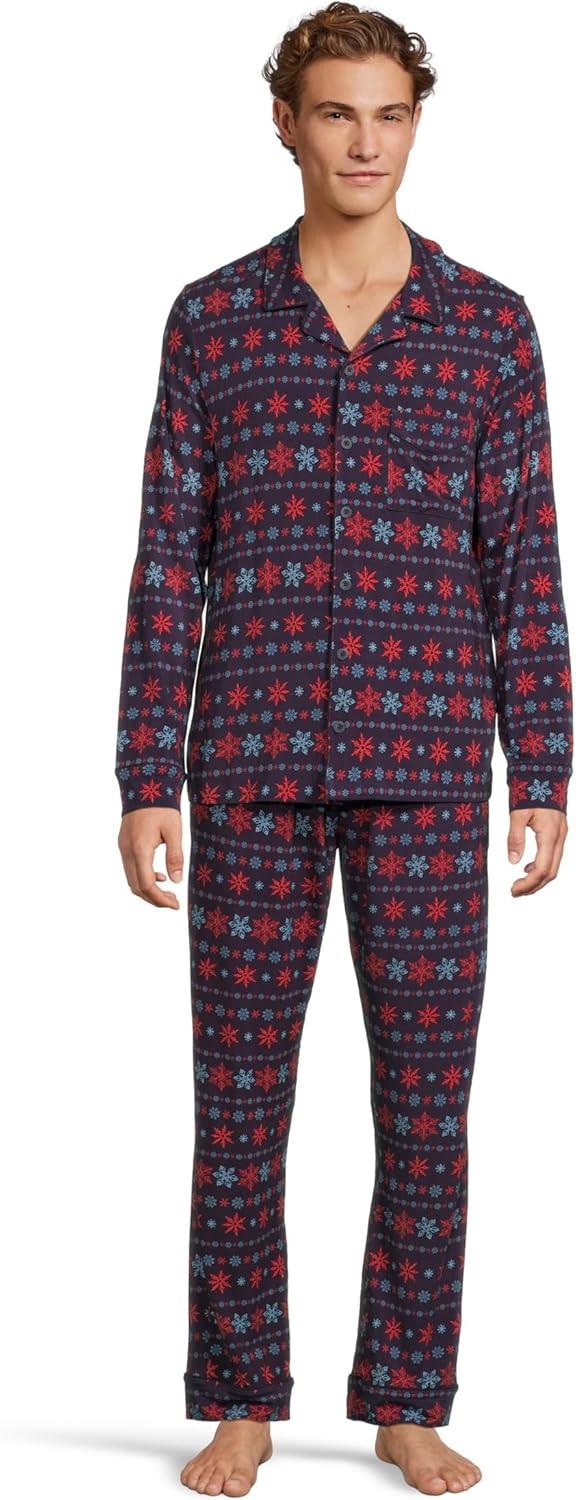 image:imageMeUndies mens Long Sleeve Modal Pj SetFair Isle Flurry