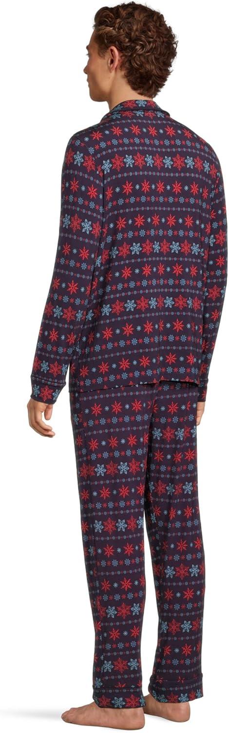 image:imageMeUndies mens Long Sleeve Modal Pj SetFair Isle Flurry