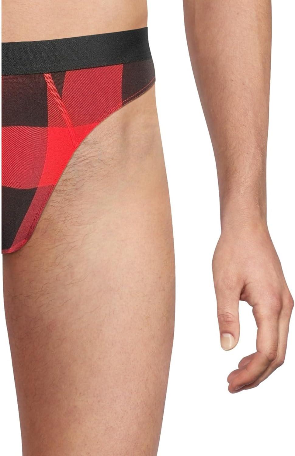 image:imageMeUndies mens Pouch Front ThongBuffalo Plaid